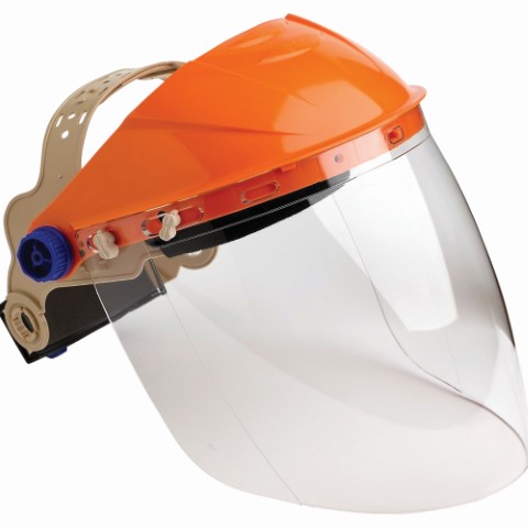 FACE SHIELD COMPLETE WITH CLEAR LENS